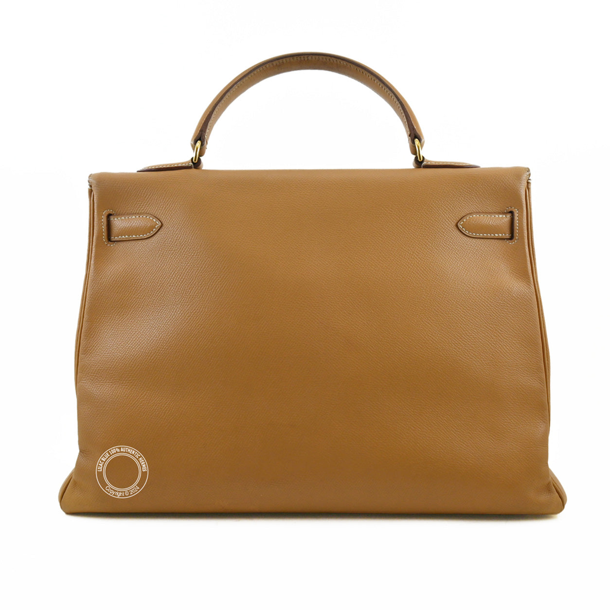 Hermès Kelly 35cm Natural Courchevel GHW - Preloved