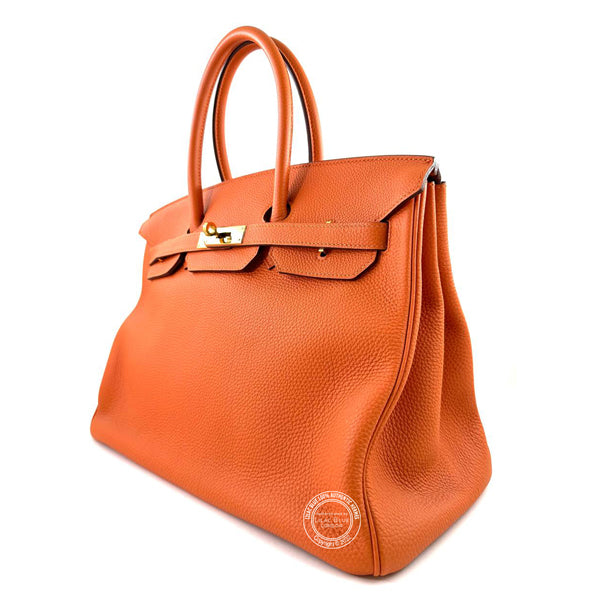 Hermès Birkin 35cm Orange Togo GHW - Preloved