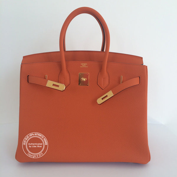Hermès Birkin 35cm Orange Togo GHW