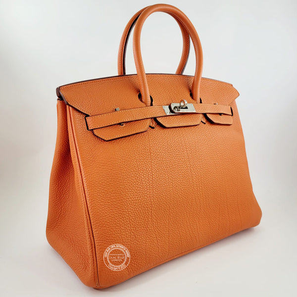 Hermès Birkin 35cm Orange Togo PHW - Preloved