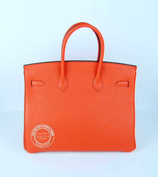 Hermès Birkin 35cm Orange Poppy Togo PHW