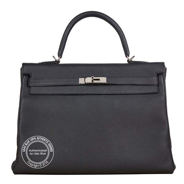 Hermès Kelly 35cm Plomb Togo PHW