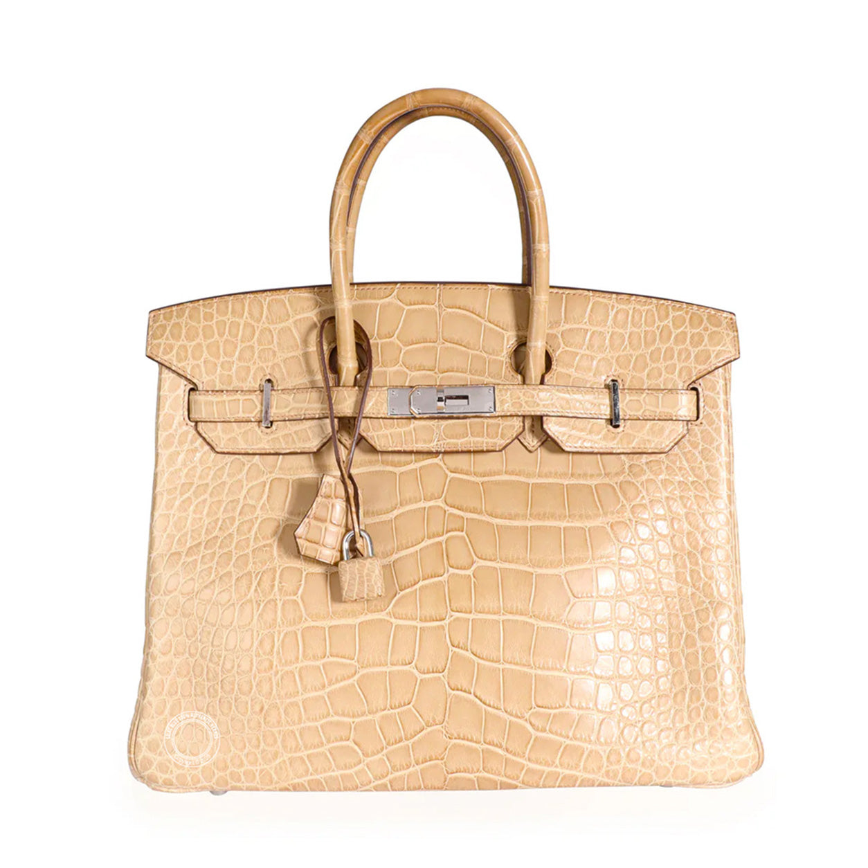 Hermès Birkin 35cm Poussiere Matte Croc PHW - Preloved