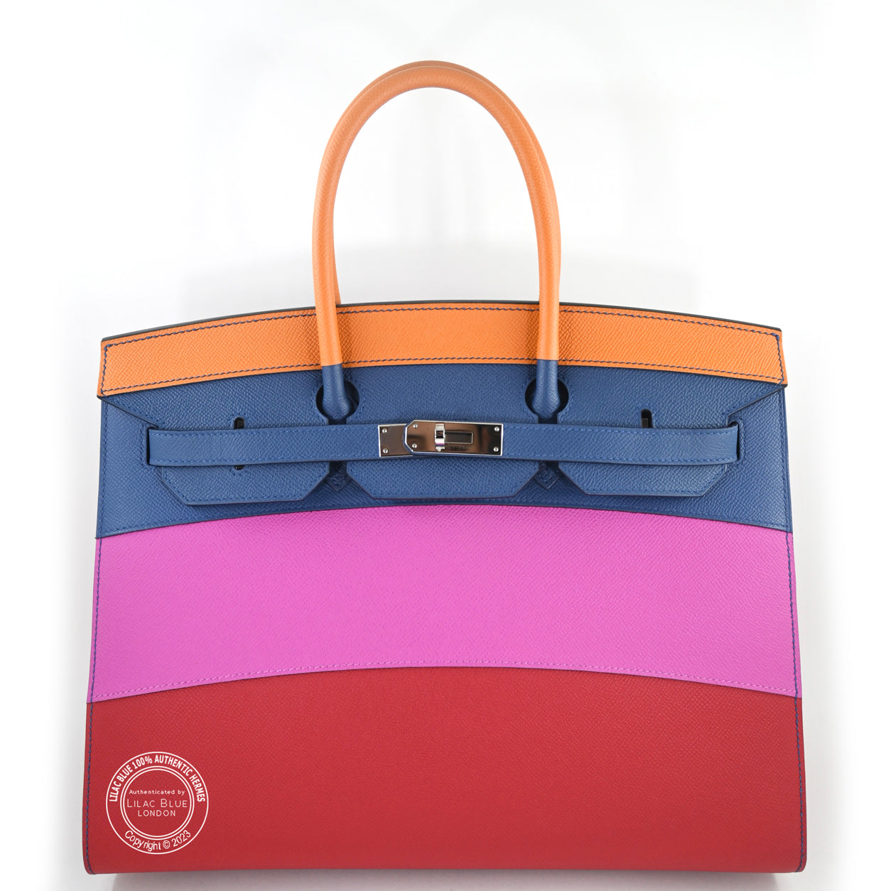 Hermès Birkin 35cm Rainbow Sunset Sellier Epsom PHW