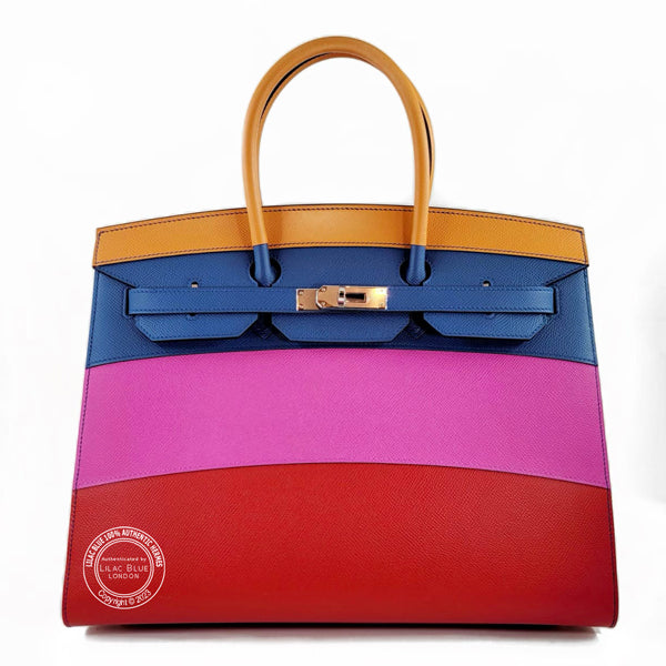 Hermès Birkin 35cm Rainbow Sunset Sellier Epsom PHW