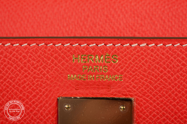 Hermès Kelly 35cm Rose Jaipur Candy Epsom Permabrass
