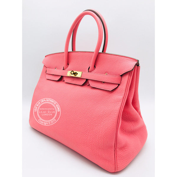 Hermès Birkin 35cm Rose Lipstick Togo GHW - Preloved