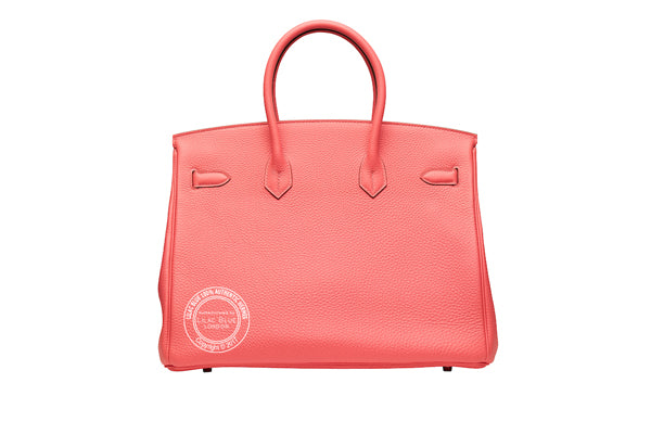 Hermes Birkin 35cm Rose Lipstick Birkin Togo PHW - Preloved