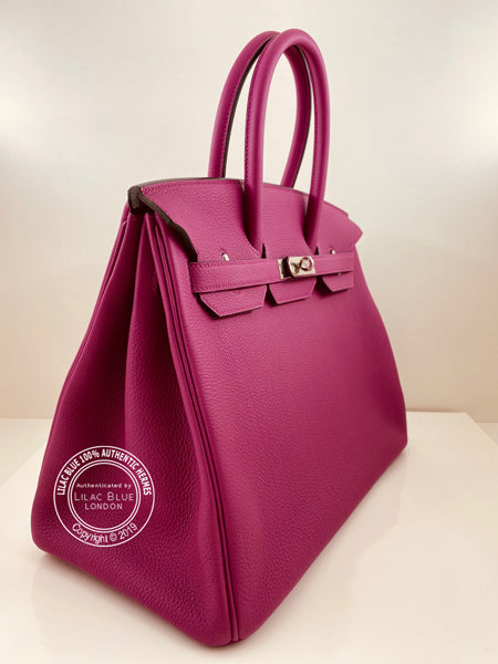 Hermès Birkin 35cm Rose Pourpre Togo PHW