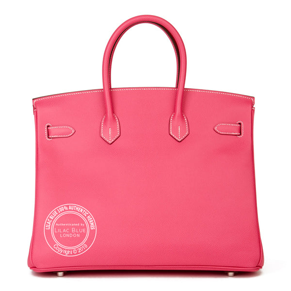 Hermès Birkin 35cm Rose Tyrien/Rubis Candy Epsom PHW - Preloved
