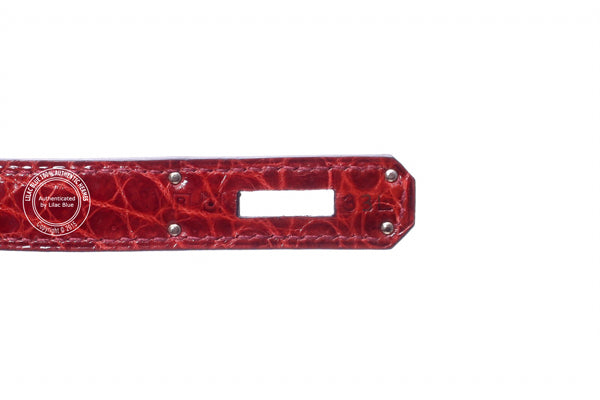 Hermès Birkin 35cm Rouge H Shiny Croc PHW