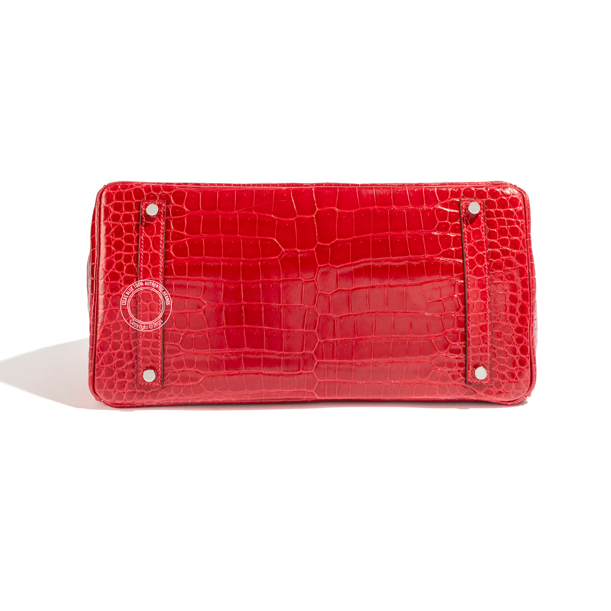 Hermès Birkin 35cm Rouge Braise Croc PHW - Preloved