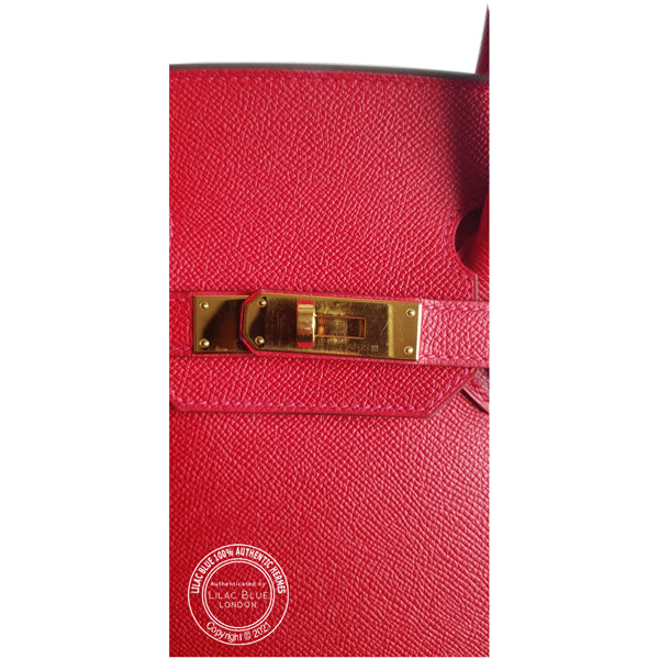 Hermès Birkin 35cm Rouge Casaque Epsom GHW - Preloved