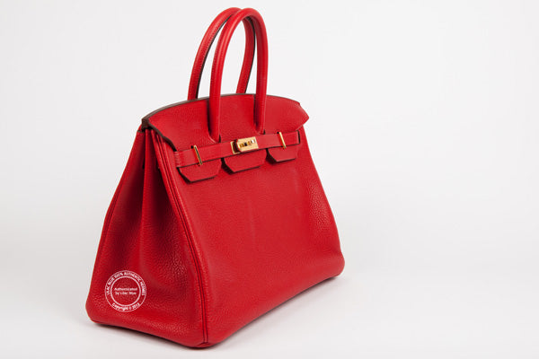 Hermès Birkin 35cm Rouge Casaque Clemence GHW