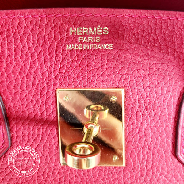 Hermès Birkin 35cm Rouge Garance Togo GHW - Preloved