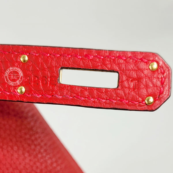 Hermès Birkin 35cm Rouge Garance Togo GHW - Preloved
