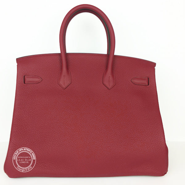 Hermès Birkin 35cm Rouge Grenat Clemence GHW