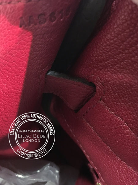 35cm Rouge Grenat Birkin. Togo, Gold