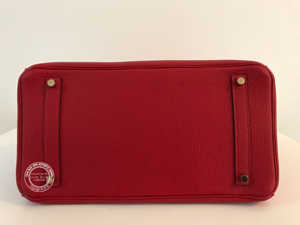 Hermès Birkin 35cm Rouge Tomate Clemence GHW