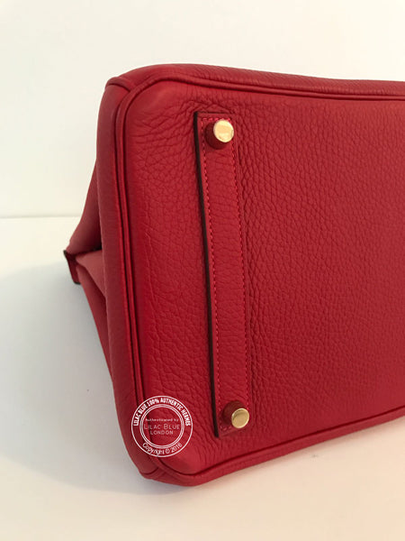 Hermès Birkin 35cm Rouge Tomate Clemence GHW