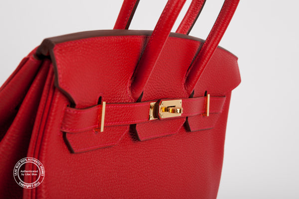 Hermès Birkin 35cm Rouge Vermillion Togo GHW
