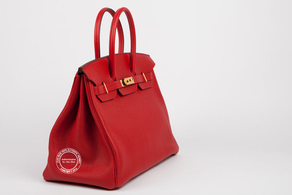 Hermès Birkin 35cm Rouge Vermillion Togo GHW