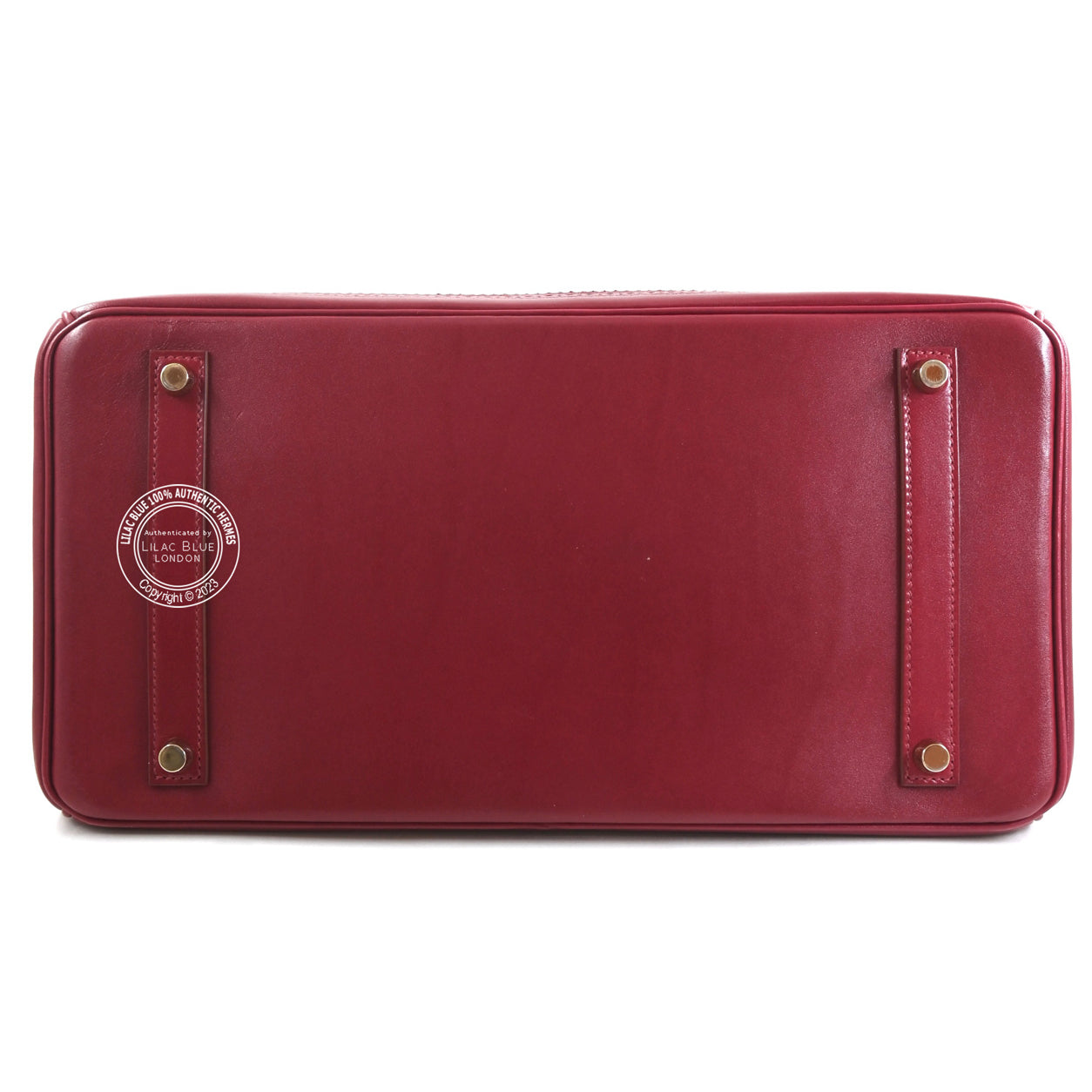 Hermes Birkin 35cm Rubis Ghillies Tadelakt GHW - Preloved