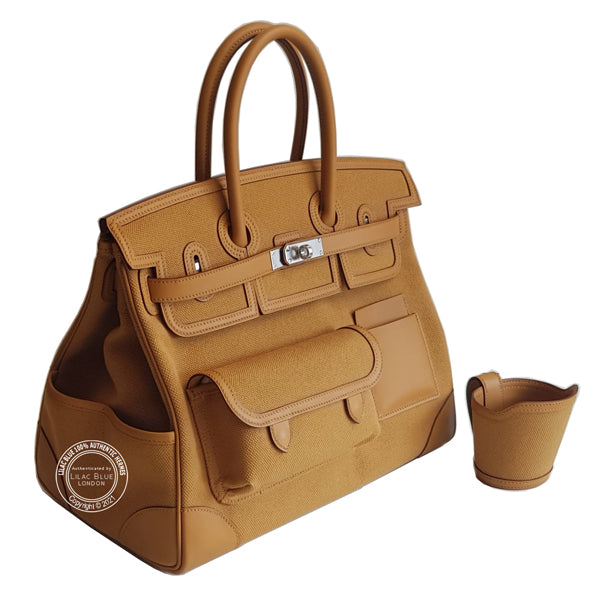 Hermès Birkin 35cm Sesame Cargo Canvas/Swift PHW