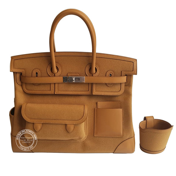 Hermès Birkin 35cm Sesame Cargo Canvas/Swift PHW