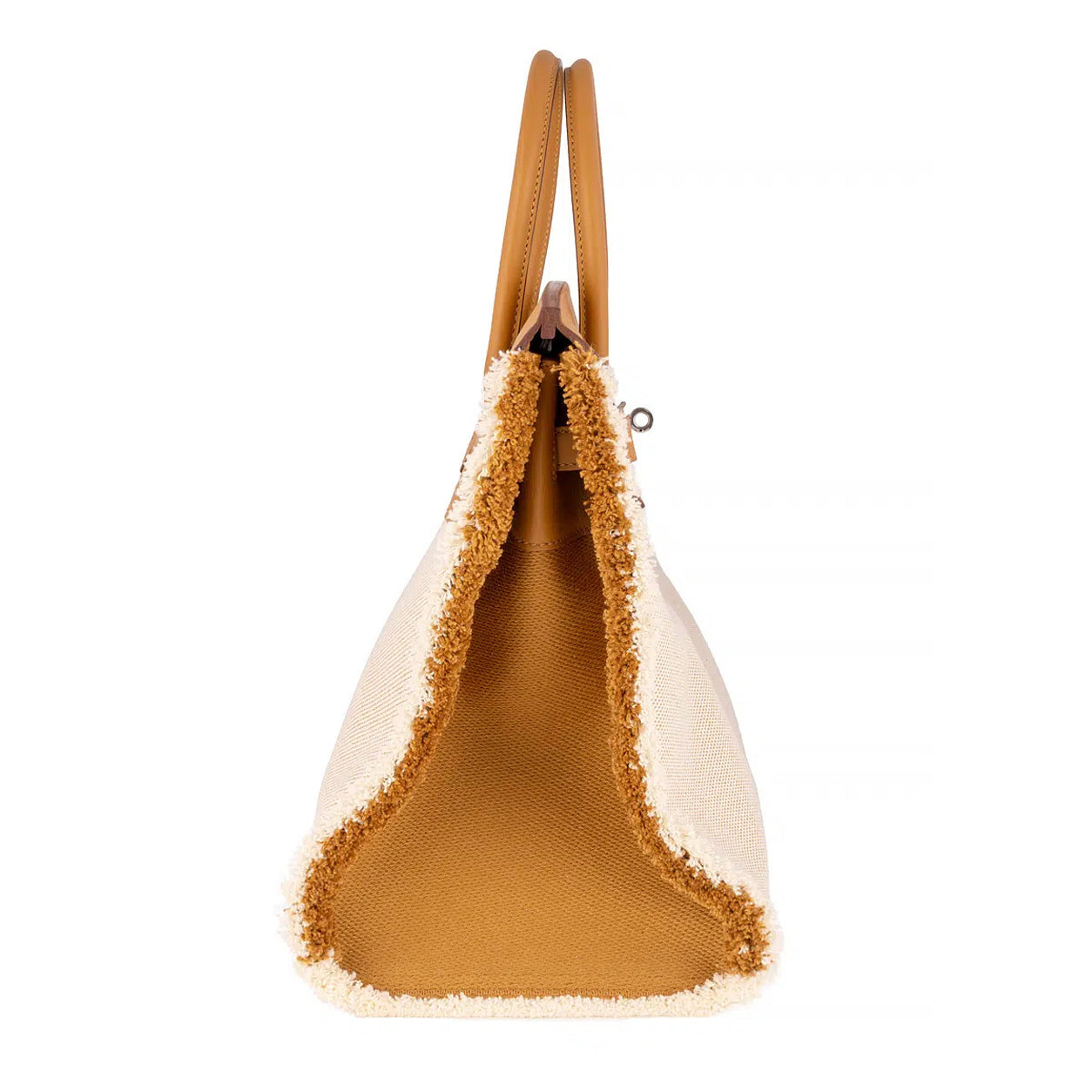 Hermès Birkin 35cm Sesame Fray Fray Swift & Toile PHW