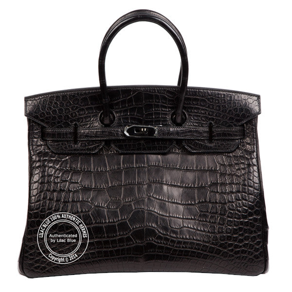 Hermès Birkin 35cm So Black Crocodile