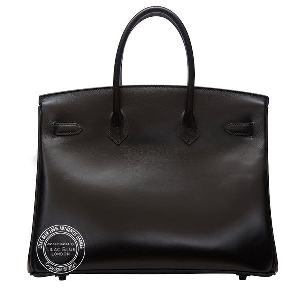 Hermès Birkin 35cm So Black Box Black Hardware