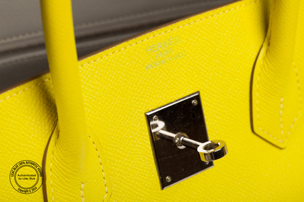 Hermes Birkin 35cm Lime Candy Epsom PHW - Preloved