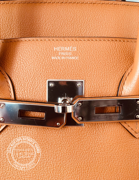 Hermes Birkin 35cm Toffee Sea Surf Fun Novillo/Toile PHW