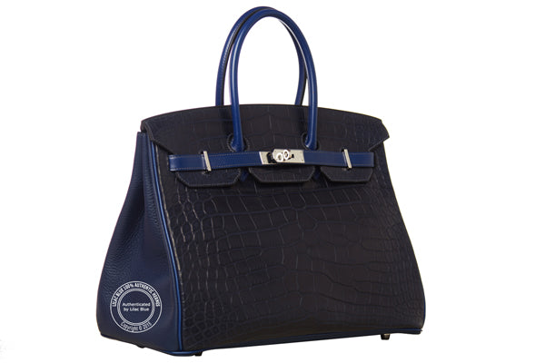 Hermès Birkin 35cm Indigo Tri Skin PHW
