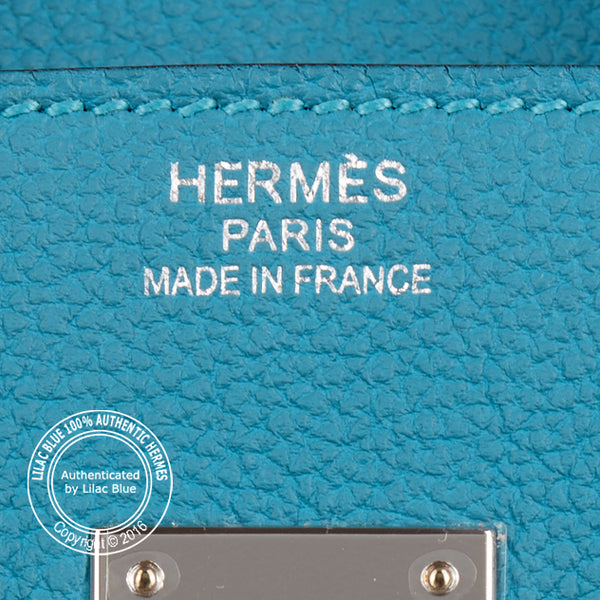 Hermès Birkin 35cm Turquoise Togo PHW