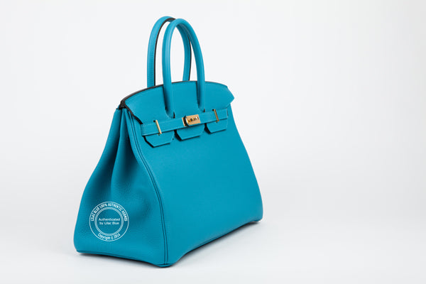 Hermès Birkin 35cm Turquoise Togo GHW