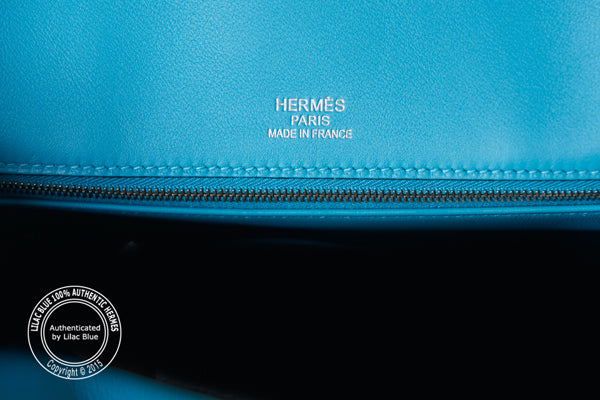 Hermès Birkin 35cm Turquoise Ghillies Tadelakt/Togo PHW