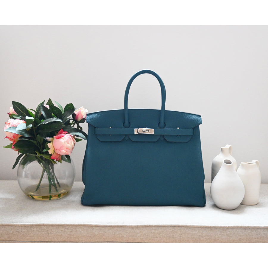 Hermès Birkin 35cm Vert Bosphore Togo PHW