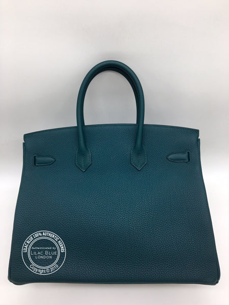 Hermès Birkin 35cm Vert Cypress Togo GHW