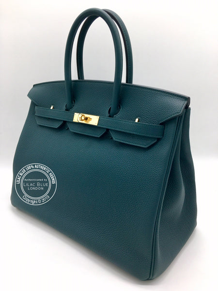 Hermès Birkin 35cm Vert Cypress Togo GHW