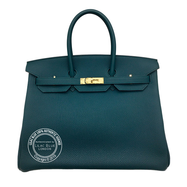 Hermès Birkin 35cm Vert Cypress Togo GHW