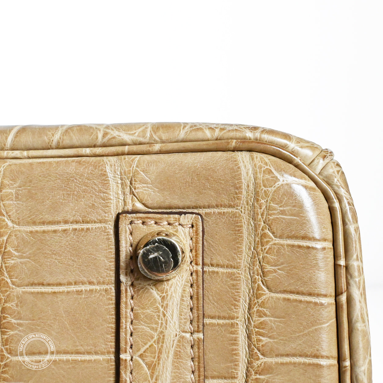 Hermès Birkin 35cm Poussiere Alligator GHW - Preloved