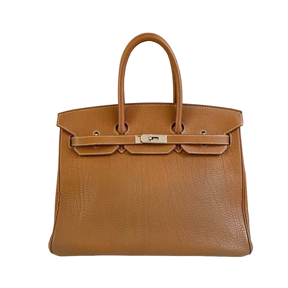 Hermès Birkin 35cm Gold Fjord PHW - Preloved