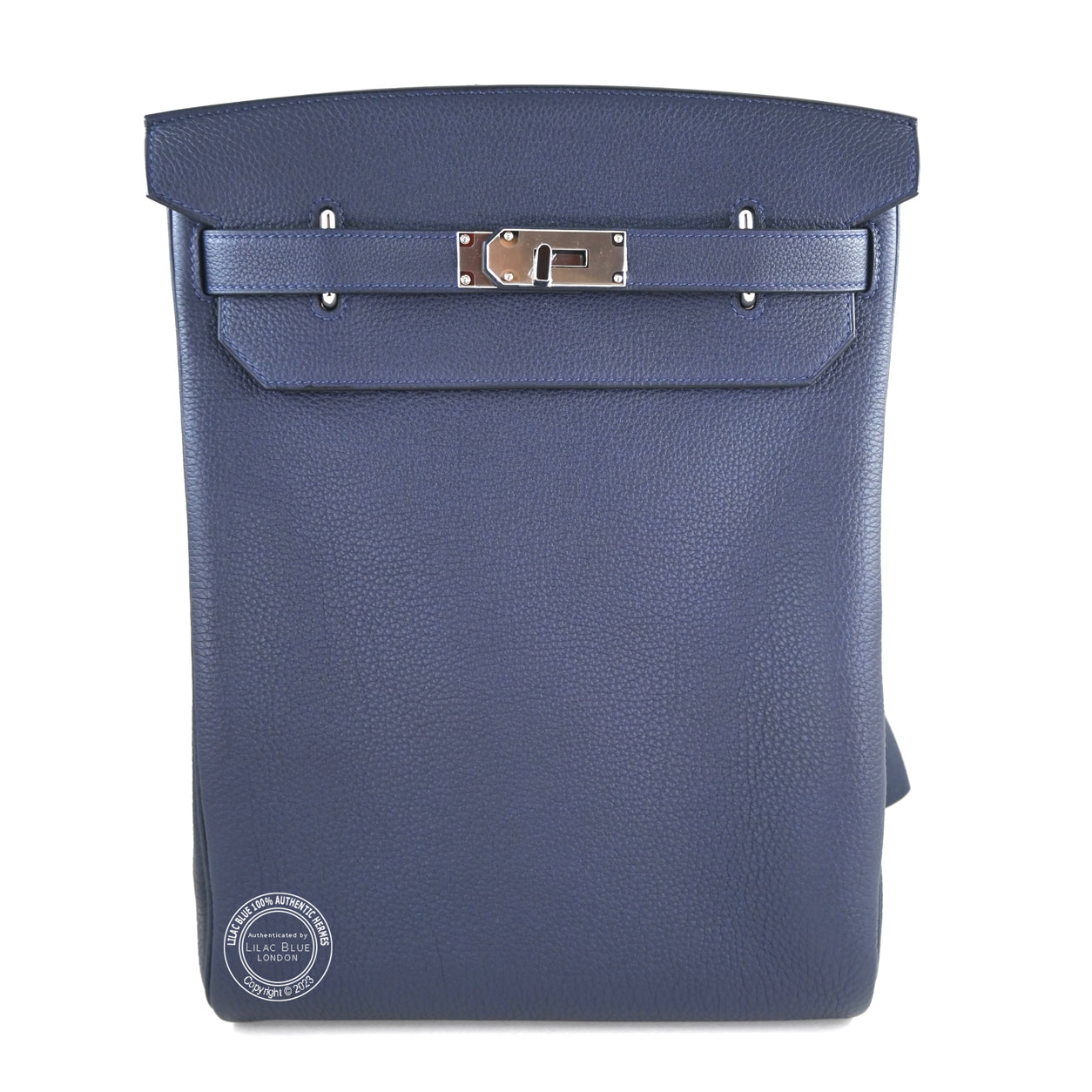 Hermès Hac A Dos 36cm Bleu Nuit Togo PHW