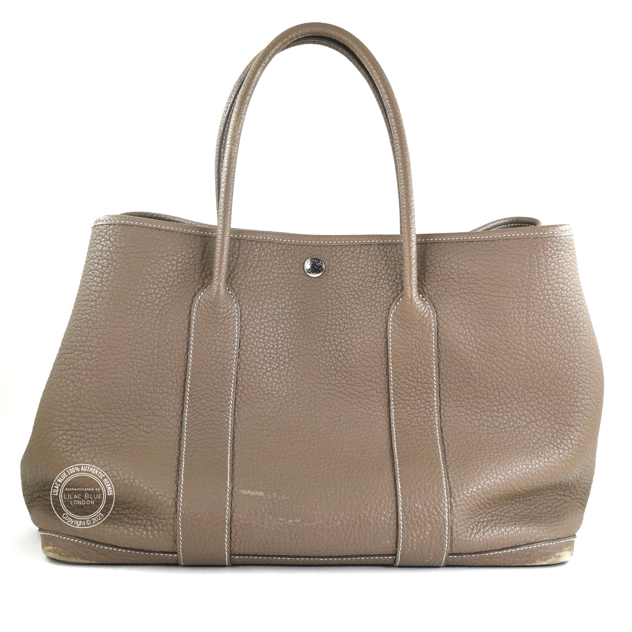 Hermès Garden Party 36cm Etoupe Negonda PHW - Preloved