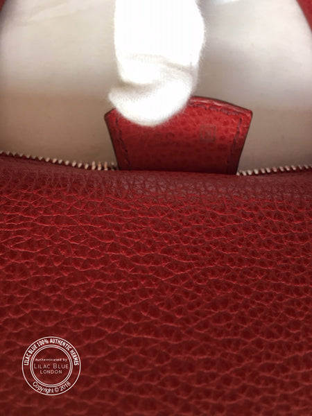 Hermès Paris Bombay 27cm Red Vache Liégée PHW - Vintage