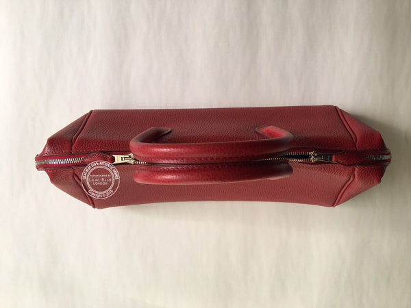 Hermès Paris Bombay 27cm Red Vache Liégée PHW - Vintage