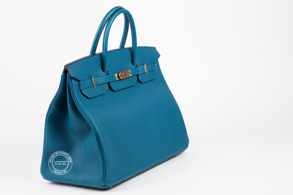 Hermès Birkin 40cm Bleu de Galice Togo GHW