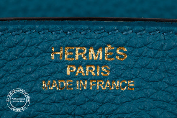 Hermès Kelly 40cm Bleu de Galice Togo GHW